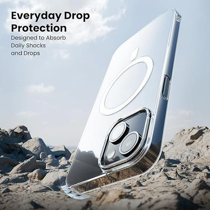 Anti-Yellow Clear Case for iPhones All Models  | Zero-Yellowing Formula | Mag-Saf Compatible | Drop Protection