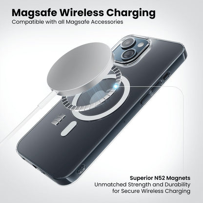 Anti-Yellow Clear Case for iPhones All Models  | Zero-Yellowing Formula | Mag-Saf Compatible | Drop Protection