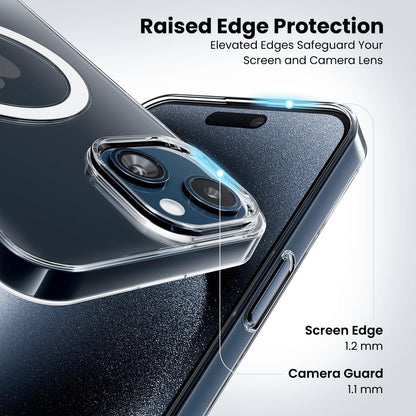 Anti-Yellow Clear Case for iPhones All Models  | Zero-Yellowing Formula | Mag-Saf Compatible | Drop Protection